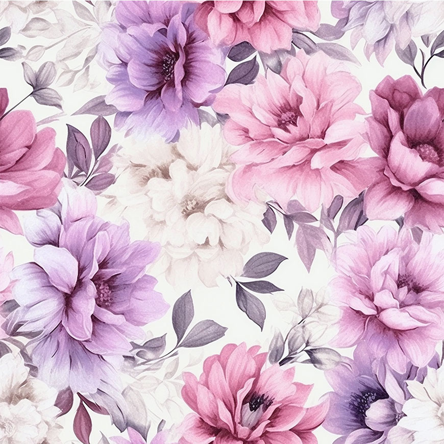 Carta da parati "Viola in Fiore" - immagine 2