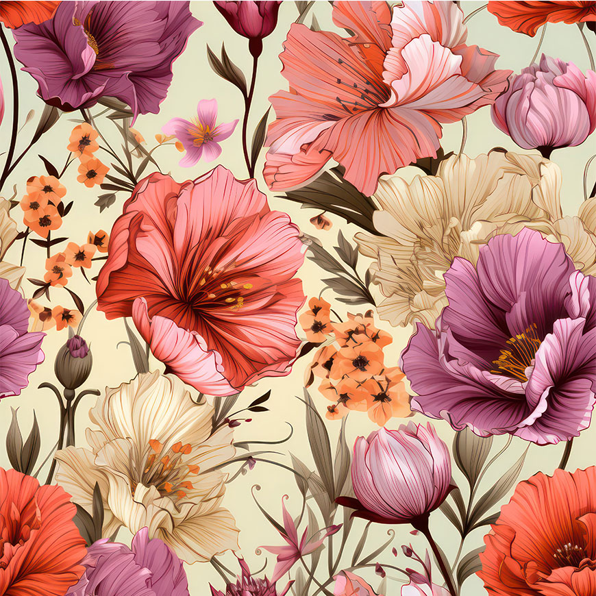 Carta da parati "Primavera in Fiore" - immagine 2