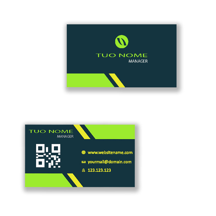 Biglietti Da Visita Digital Lime Personalizzati - immagine 2