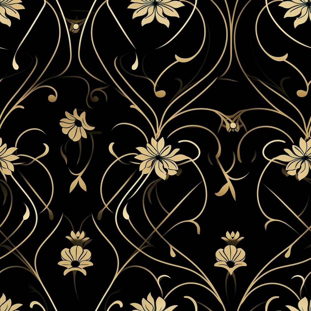Carta da parati "Eleganza Dorata" - immagine 2