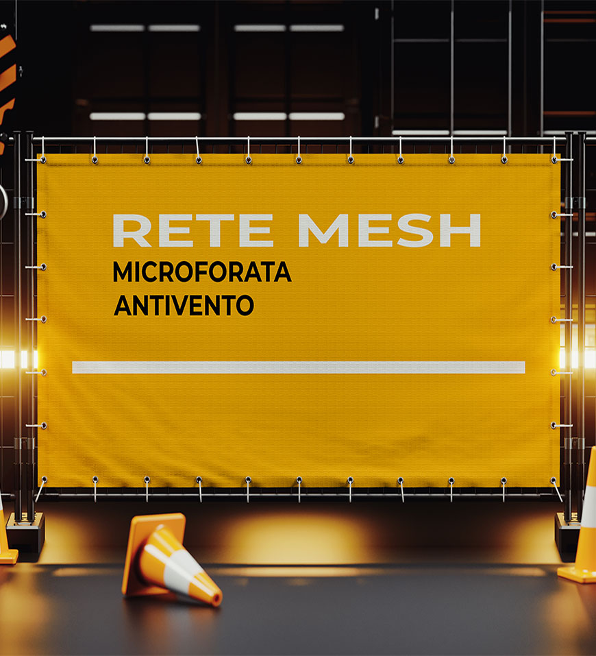 Banner Rete Mesh Antivento 300gr.