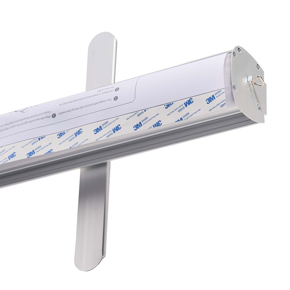 Roll Up Standard | Espositore Avvolgibile Argento o Nero - immagine 3