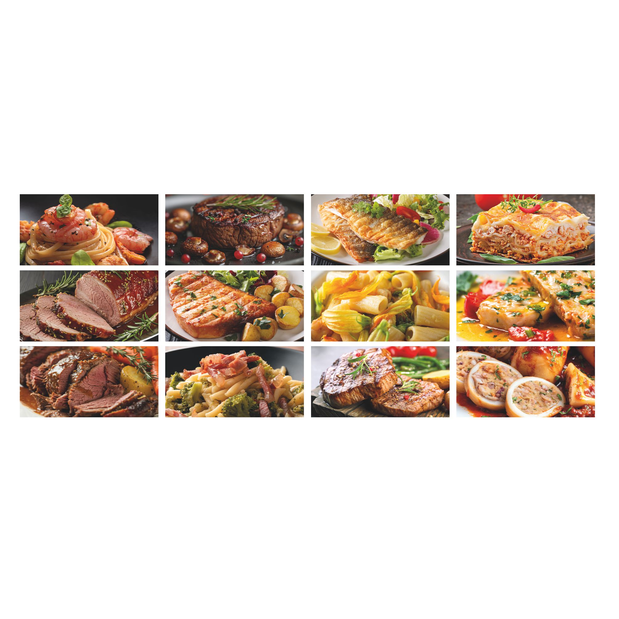 immagini presenti nel calendario gastronomia trimestrale 12 fogli retro carta patinata testata pressofusa