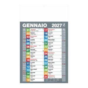calendario olandese my color 12 fogli carta patinata personalizzabile testata pubblicitaria