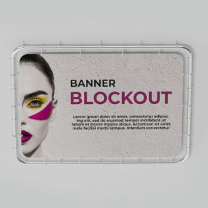 Banner Blockout in Poliestere Spalmato PVC da 450 g.