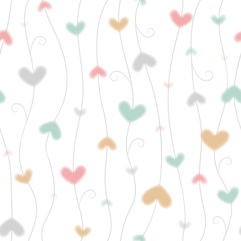 Carta da parati "Cuori in Fiore" - immagine 2