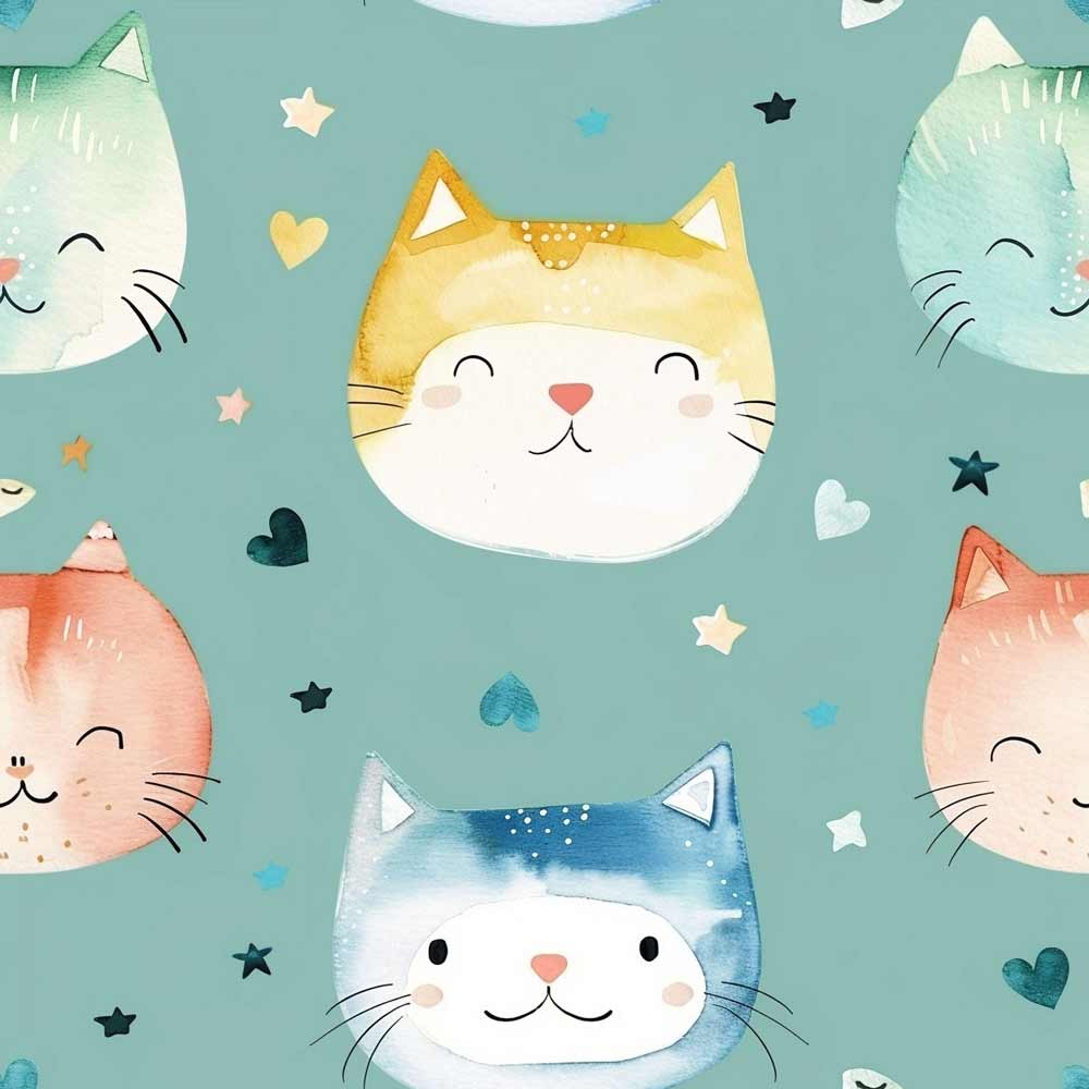Carta da parati "Gatti Stellari " - immagine 2
