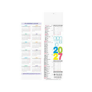 calendario silhouette style trimestrale 12 fogli testata termosaldata personalizzabile