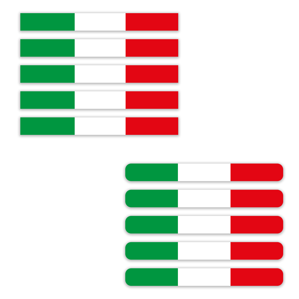 adesivo bandiera Italia in vinile alta definizione