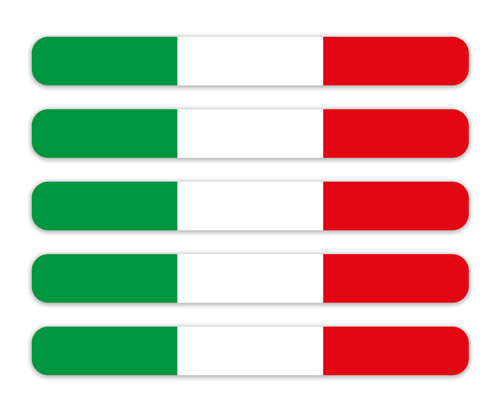 Adesivi Bandiera Italia in Vinile - immagine 2