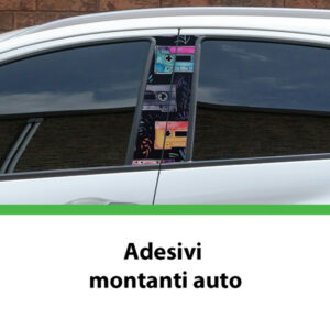 Coppia adesivi montanti auto Retrò