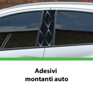 Coppia adesivi montanti auto Rombi