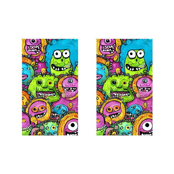 Coppia di adesivi per montanti auto - Creature Pop - immagine 2