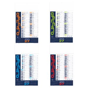 calendario portoghese trimestrale 12 fogli carta patinata testata rinforzata personalizzabile