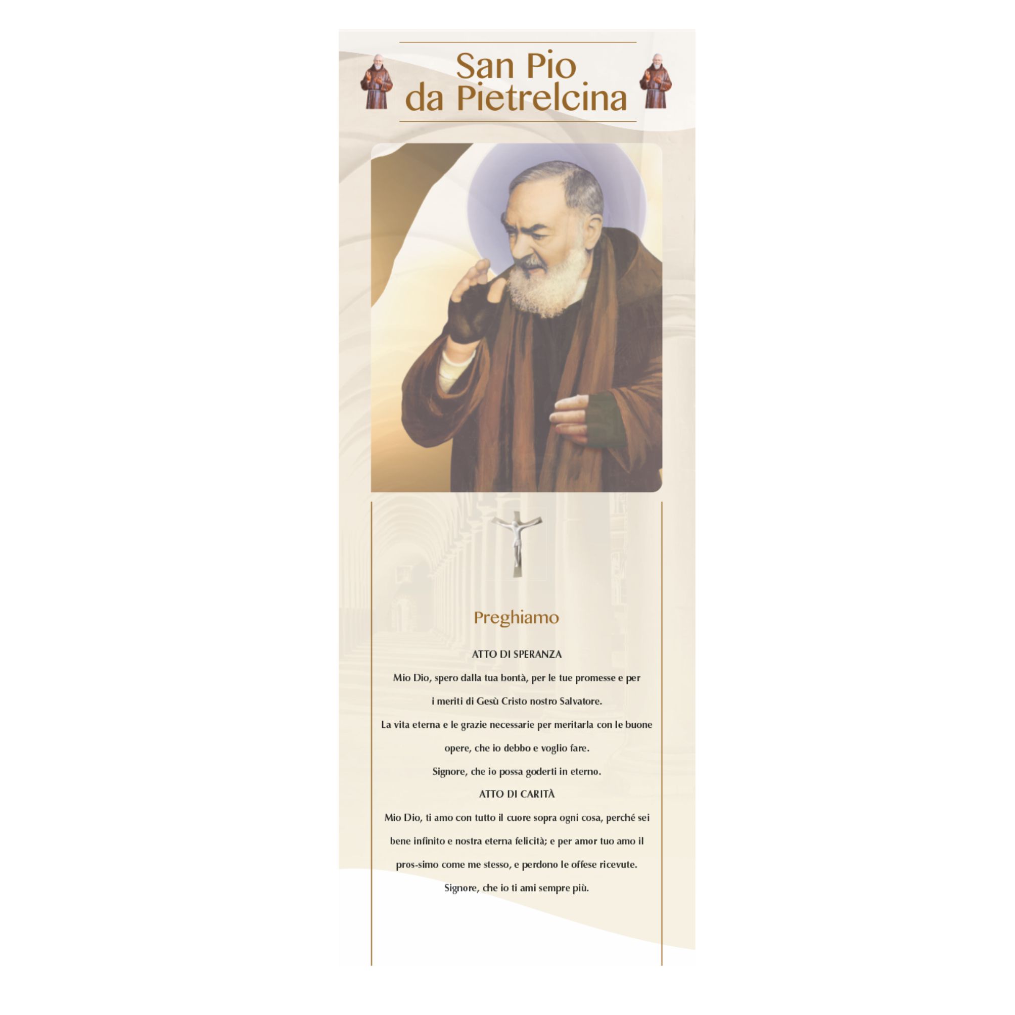 retro del calendario san pio trimestrale 12 fogli carta patinata testata pressofusa personalizzabile