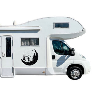 adesivo per camper luna prespaziato vinile intagliato 60x55 cm nero application tape