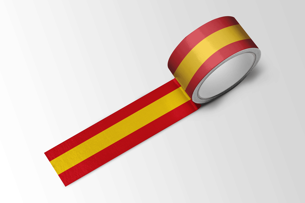 Striscia Adesiva Bandiera Spagna in Vinile - immagine 2