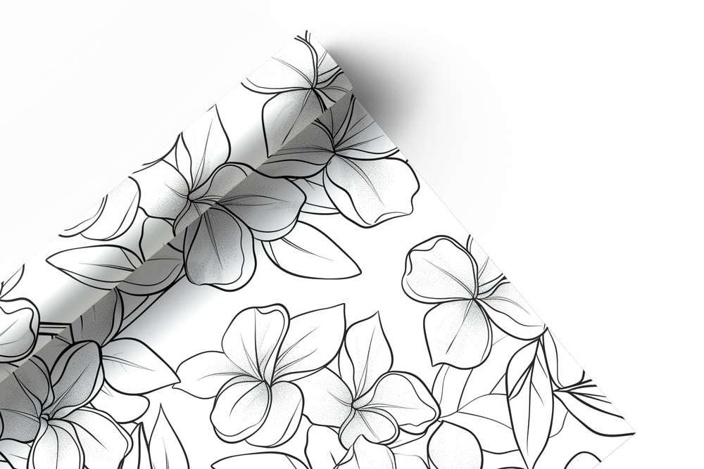 Carta da parati "Linee in fiore" - immagine 2