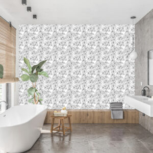 Carta da parati "Linee in fiore"