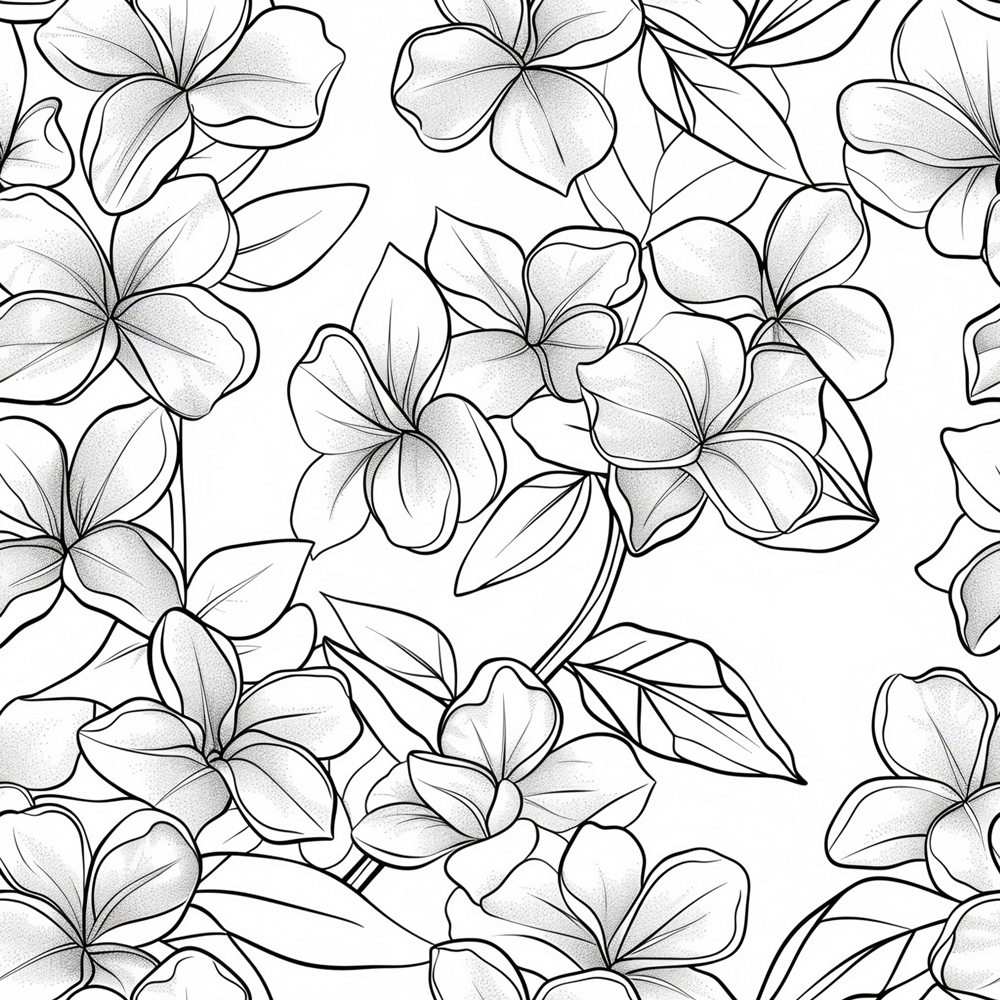Carta da parati "Linee in fiore" - immagine 3