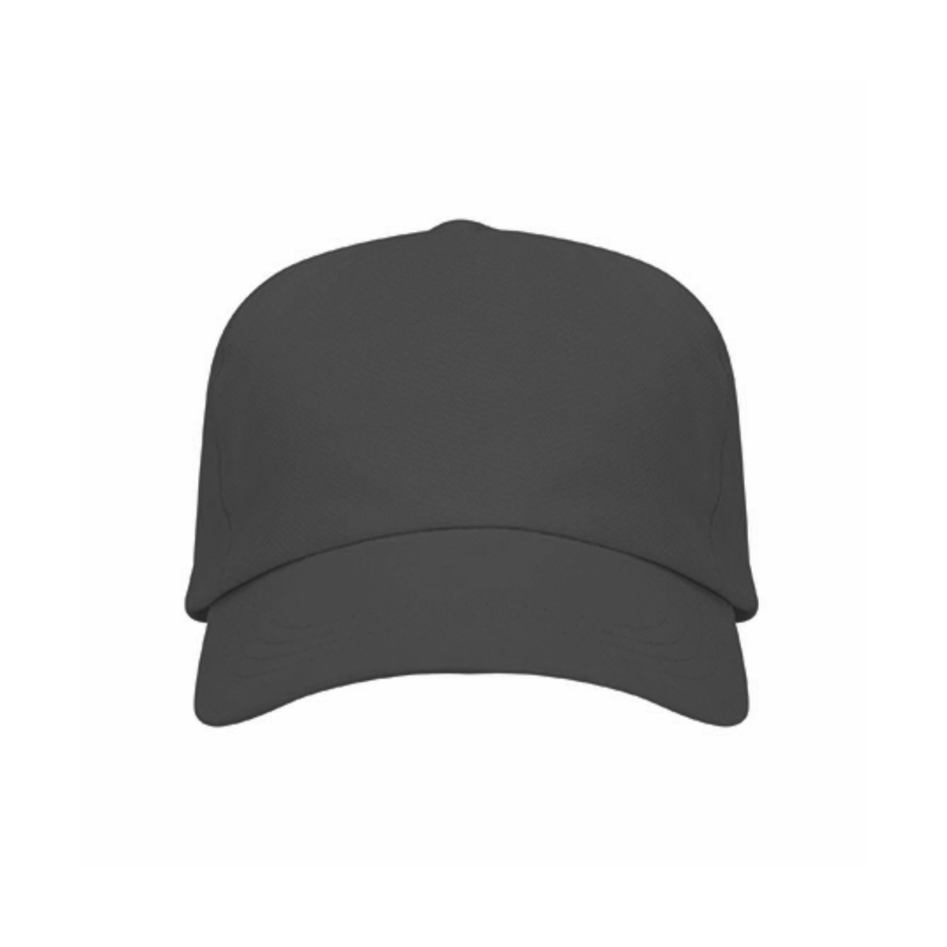 Cappello bambino golf nero personalizzabile a 5 pannelli in cotone con chiusura in velcro