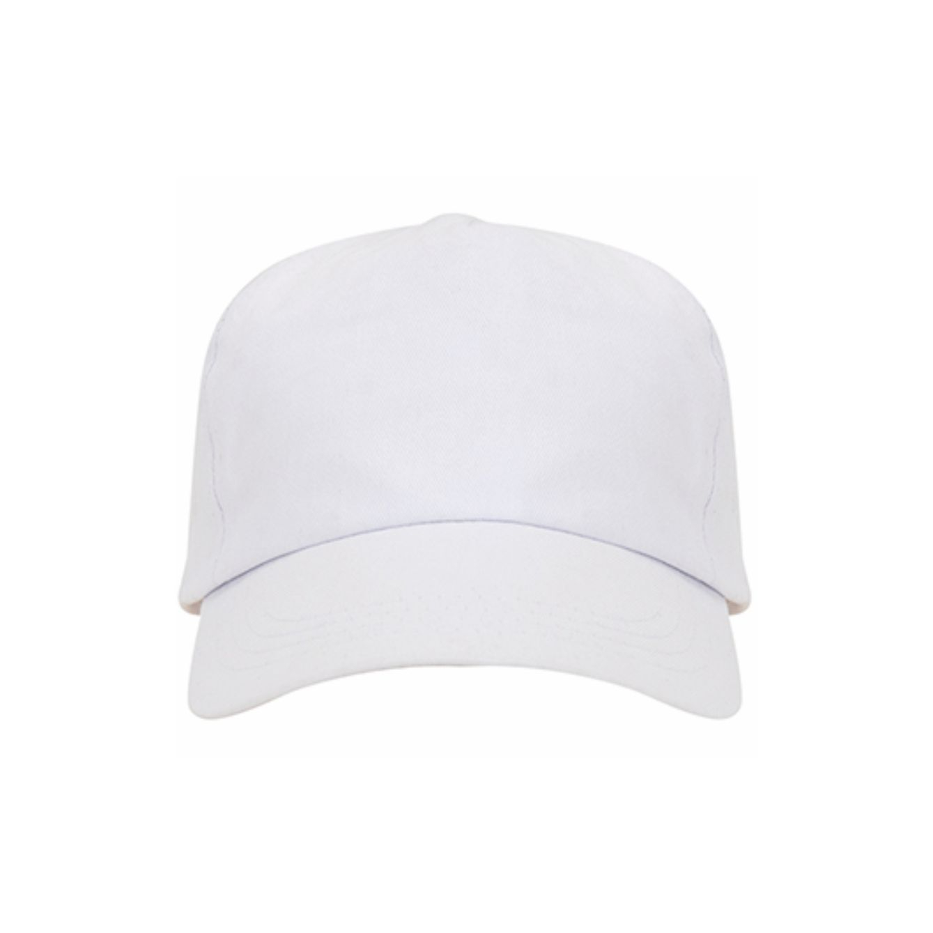 Cappello bambino golf bianco personalizzabile a 5 pannelli in cotone con chiusura in velcro