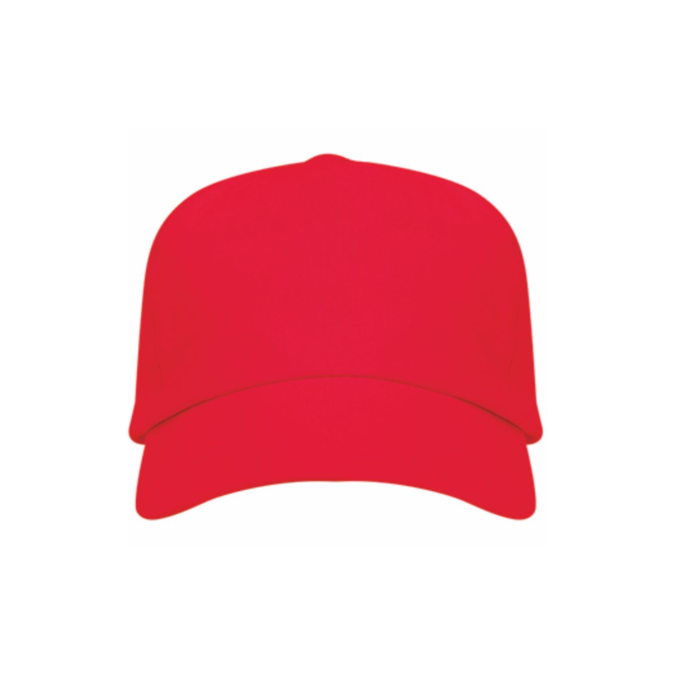 Cappello bambino golf rosso personalizzabile a 5 pannelli in cotone con chiusura in velcro