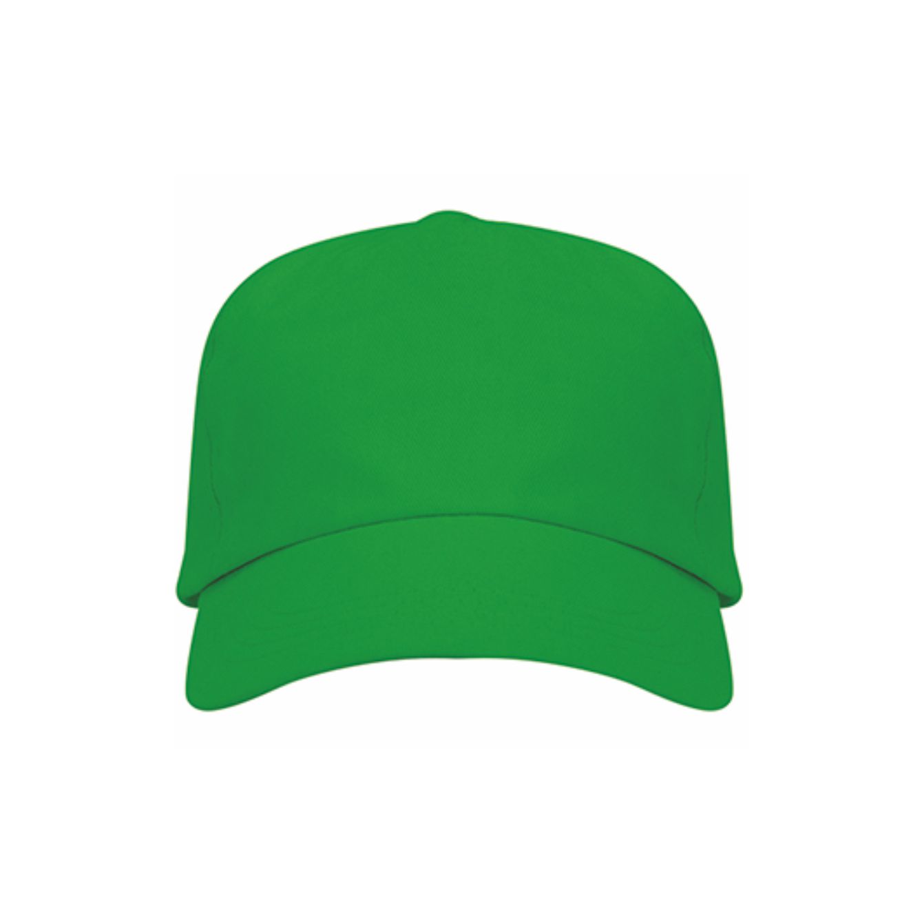 Cappello bambino golf verde personalizzabile a 5 pannelli in cotone con chiusura in velcro