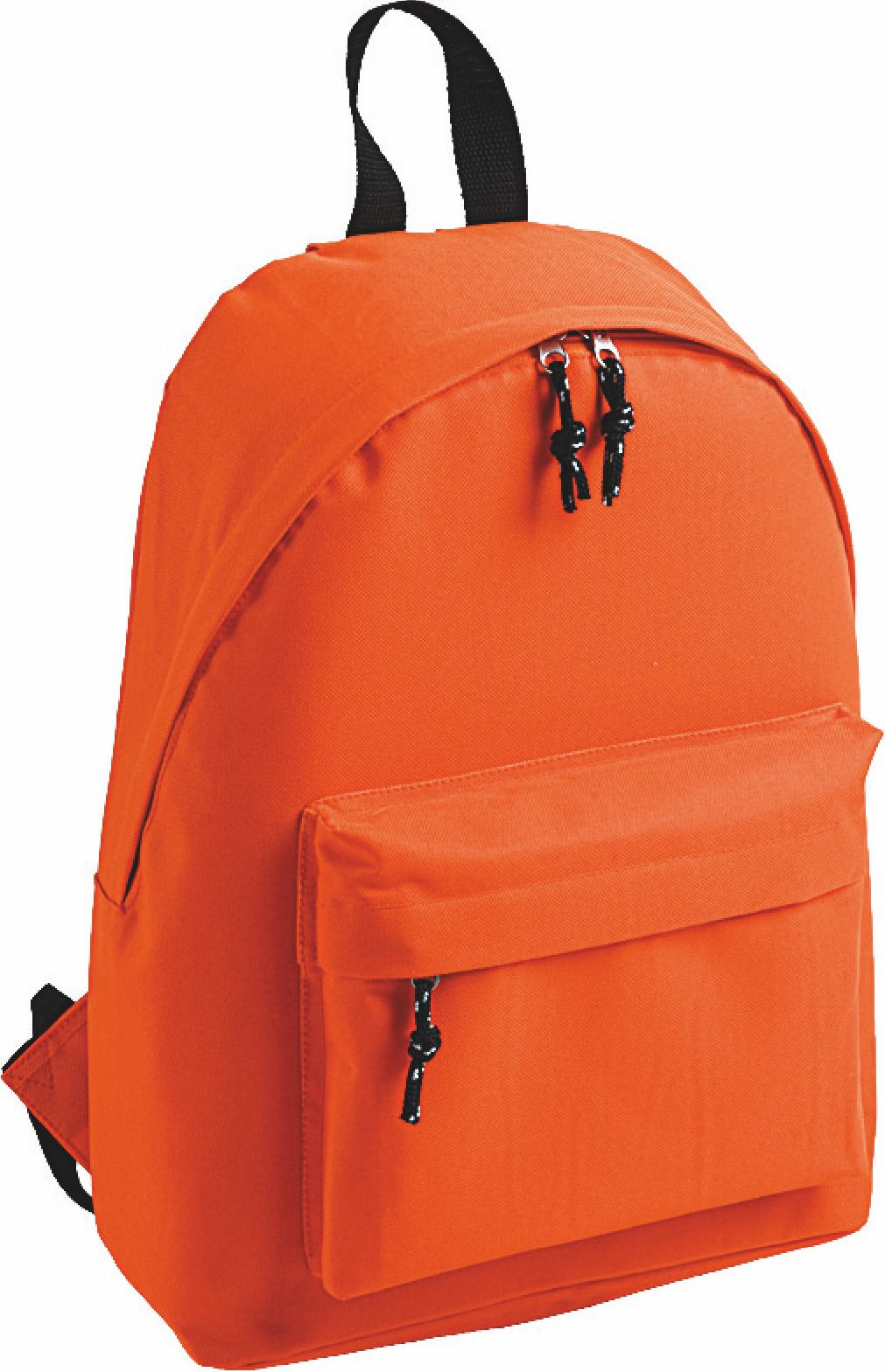 Zaino personalizzabile Kaleido arancione in poliestere 600D con tasca frontale a zip