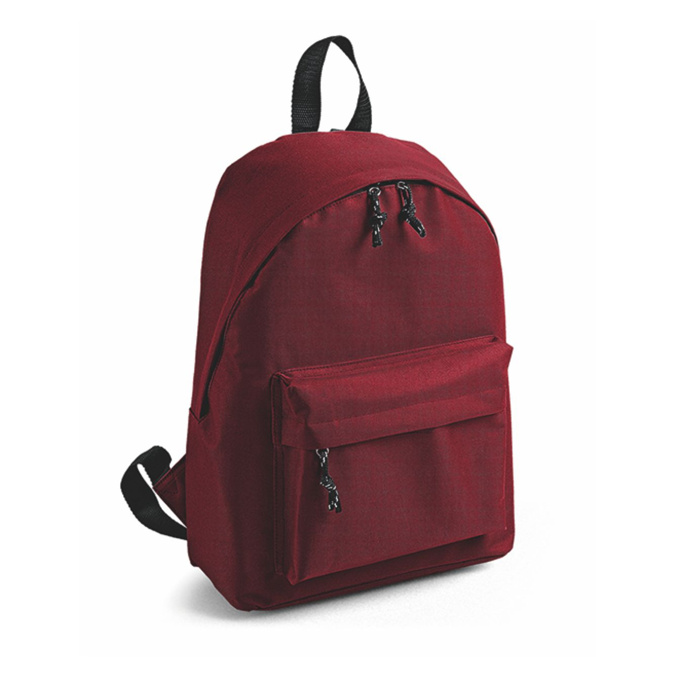 Zaino personalizzabile Kaleido bordeaux in poliestere 600D con tasca frontale a zip