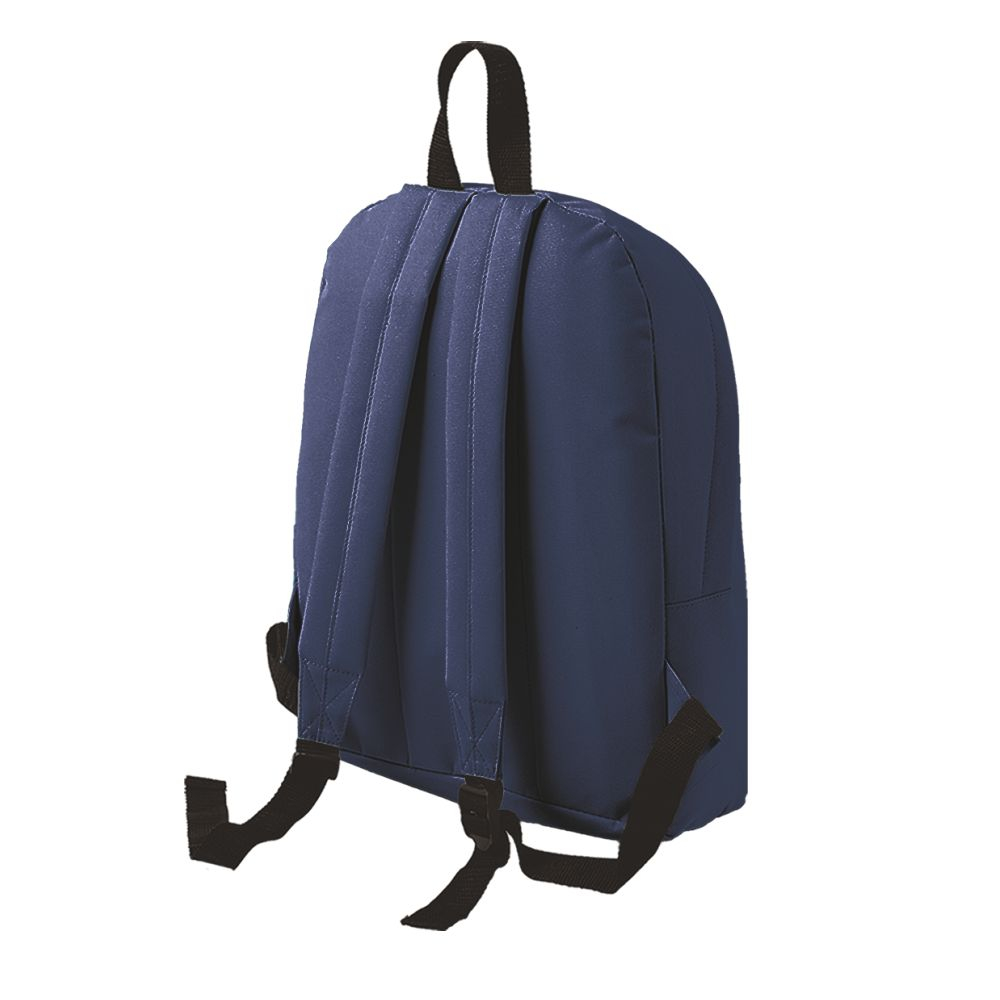 Dettaglio schienale e spallacci regolabili zaino personalizzato Kaleido blu navy