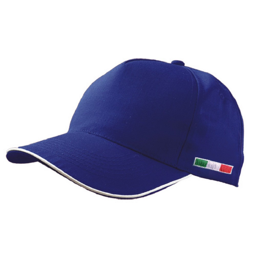 50 x Cappelli Golf 5 Pannelli Personalizzati - 100% Cotone con Bandiera Ricamata - immagine 8