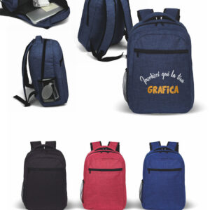 Zaini in poliestere 600D personalizzabili per pc disponibili nei colori rosso, blu, nero e royal