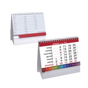 calendario da tavolo personalizzato desk white 13 fogli con stampa hd