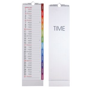 calendario con spirale time white mensile 13 fogli con stampa hd