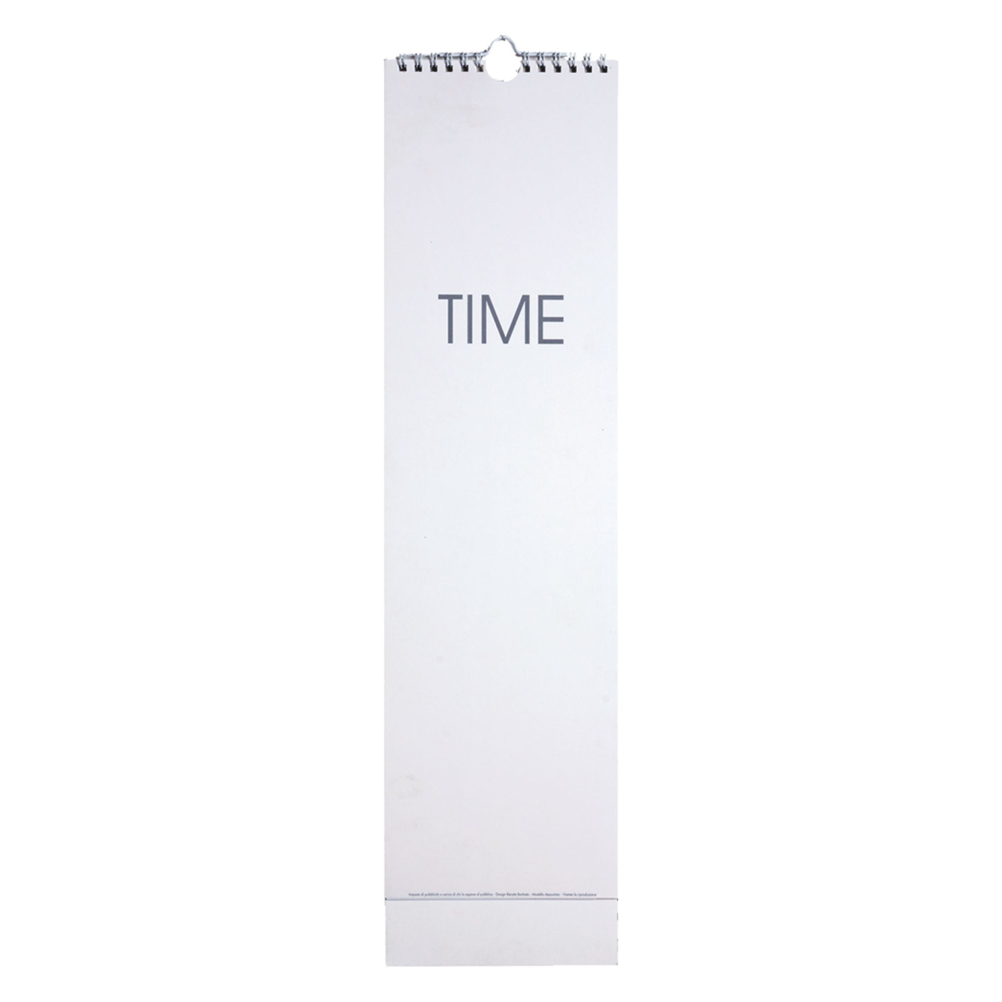fronte calendario con spirale time white mensile 13 fogli con stampa hd