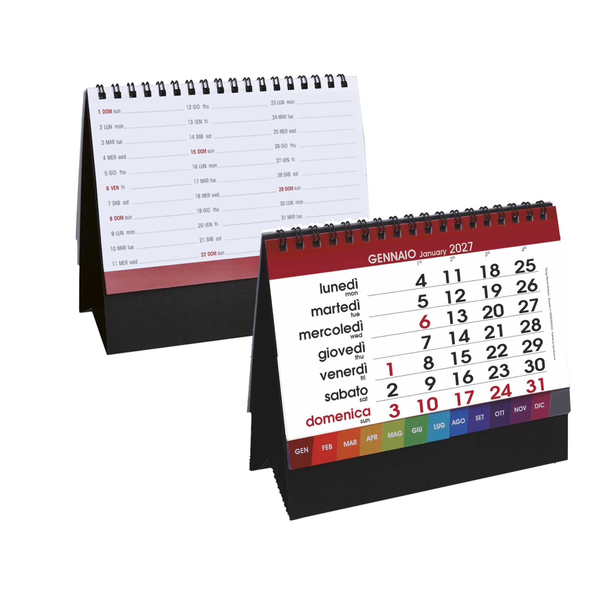 calendario da tavolo personalizzato desk 13 fogli con stampa hd